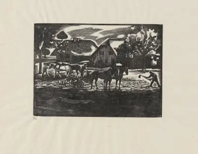 La ferme aux 2 attelages von Marc Gonthier