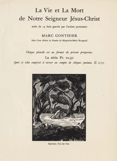 Kristus i olivlunden – titelsida av Marc Gonthier