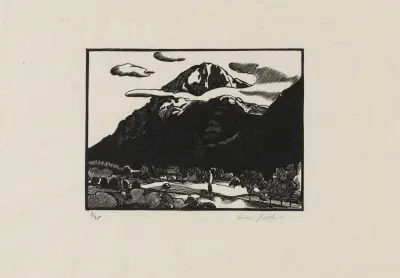 Le Salantin (VS) vue de Bex von Marc Gonthier