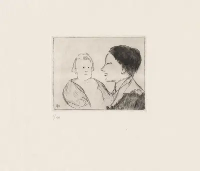 Mère et enfant von Marc Gonthier