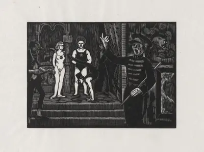 Parade (au crieur et à la casquette) von Marc Gonthier