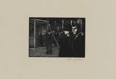 Festplatsen (vid baren) av Marc Gonthier