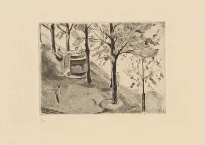 Promenad och kiosk av Marc Gonthier