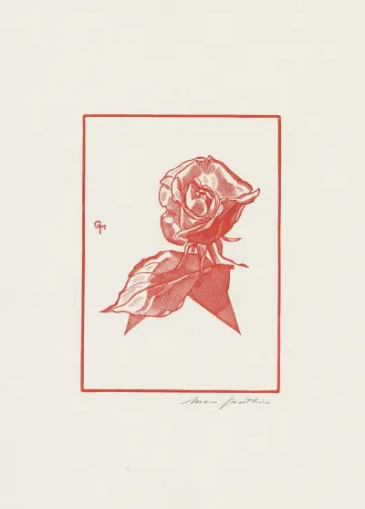Rose rouge von Marc Gonthier
