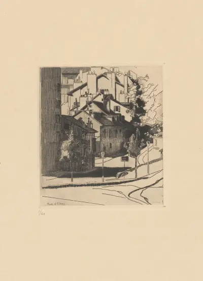 Rue d’Etraz (ancienne) Lausanne von Marc Gonthier