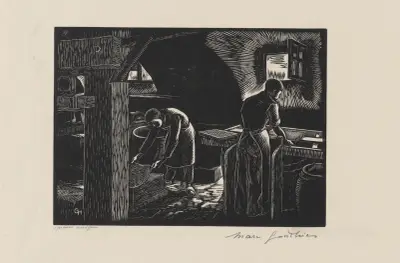 Gammal papperskvarn, karet av Marc Gonthier