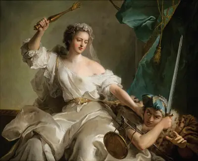 Allegory Of Justice Punishing Injustice, 1737 av Jean-Marc Nattier