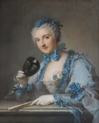 Portrait of Madame Royer av Jean-Marc Nattier