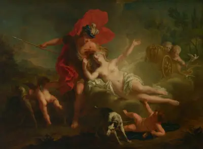 Venus and Adonis av Jean-Marc Nattier