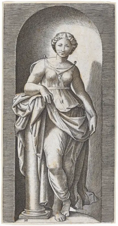 Fortitude av Marcantonio Raimondi