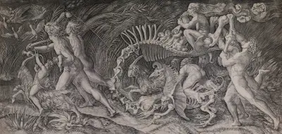The Witches’ Procession av Marcantonio Raimondi