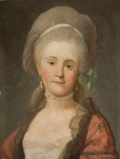 Portrait of Anna Szaniawska née Scypion ( –1795), 1795 av Marcello Bacciarelli
