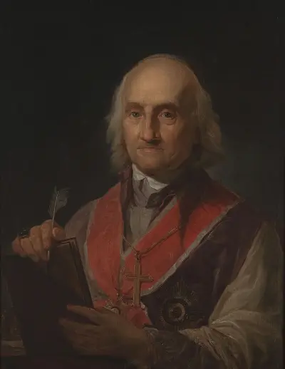Portrait of John Baptist Albetrandi (1731–1808), bishop av Marcello Bacciarelli