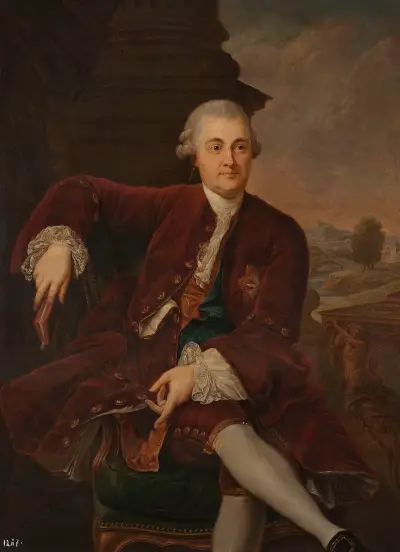 Portrait of Kazimierz Poniatowski (1721–1800), king’s brother av Marcello Bacciarelli