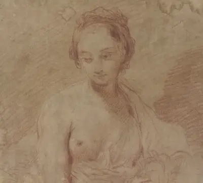 Female nude av Giuseppe Maria Crespi