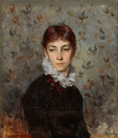 Portrait Of The Artist´s Sister Miss Hilda Wiik av Maria Wiik