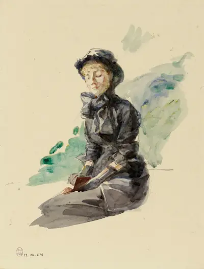 Siedząca kobieta, Marie Bracquemond