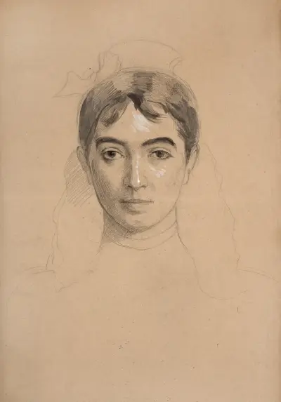 Self-portrait – nr 1 av Marie Bracquemond