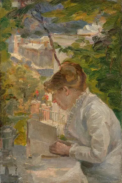 Studie k obrazu „La Tasse de café“, Marie Bracquemond