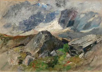Ein Gletscher im Glockner-Massiv von Marie Egner