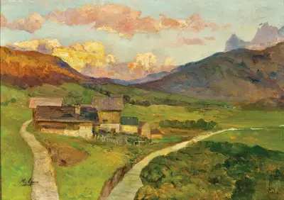 Abend im Sextenthal (Kreuzbergsattl) av Marie Egner