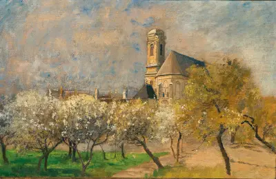 Blossoming Trees in Langenzersdorf av Marie Egner