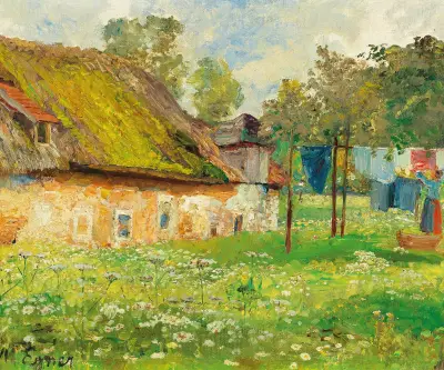 Drying laundry av Marie Egner