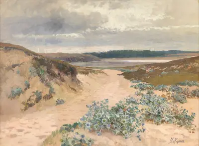 Dünenlandschaft in der Bretagne von Marie Egner