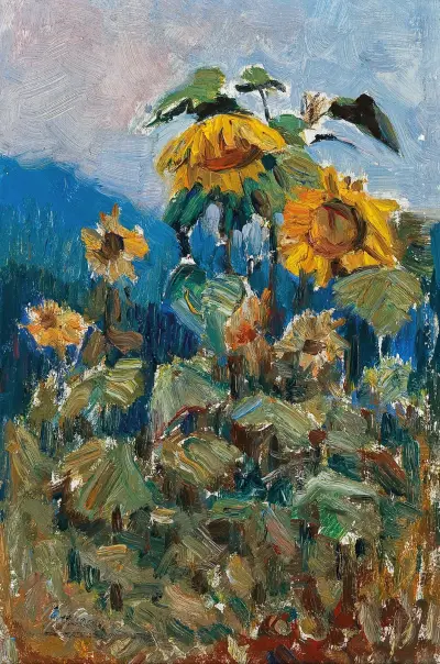 Sonnenblumenstudie – Nr. 1 von Marie Egner