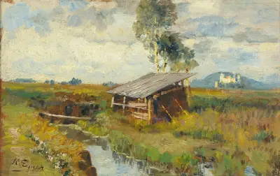 Sommer auf den Salzburger Heiden mit Blick auf die Festung von Marie Egner