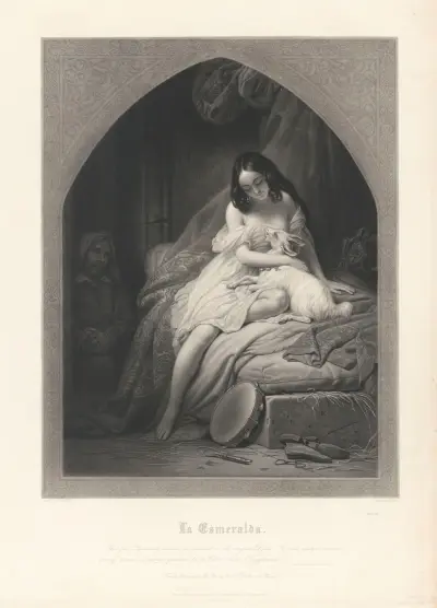 La Esmeralda (after Charles Auguste de Steuben) av Jean-Pierre-Marie Jazet
