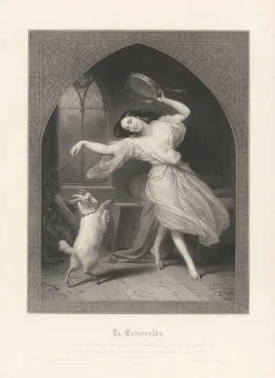 La Esmeralda (efter Charles Auguste de Steuben) av Jean-Pierre-Marie Jazet