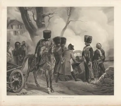 Napoleon vid Montreau (efter Eugène Lami) av Jean-Pierre-Marie Jazet