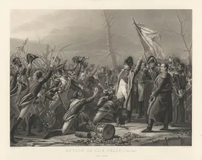Återkomsten från Elba (efter Charles Auguste de Steuben) av Jean-Pierre-Marie Jazet