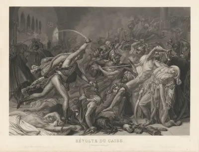 Kairorevolten (Historisk 22 oktober 1798) av Jean-Pierre-Marie Jazet