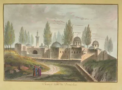 Turkiskt dervischkloster av François-Marie Rosset