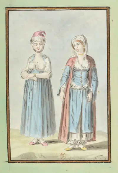 Kvinnor från Mytilene (Metelin) av François-Marie Rosset