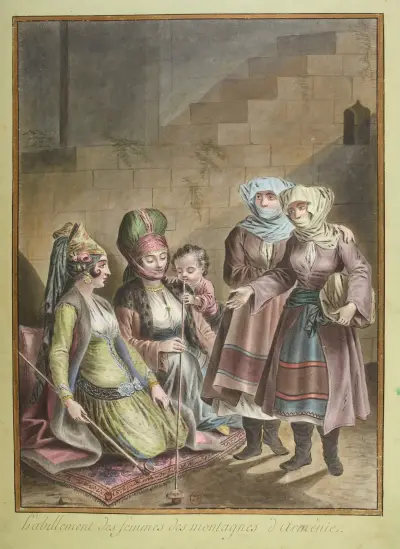 Habillement des femmes des montagnes d’Arménie av François-Marie Rosset