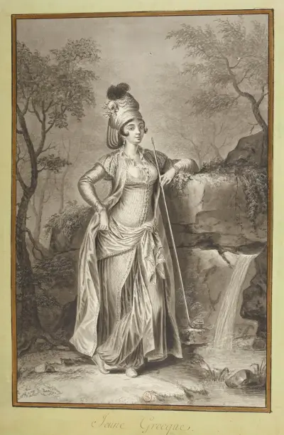 Jeune grecque av François-Marie Rosset