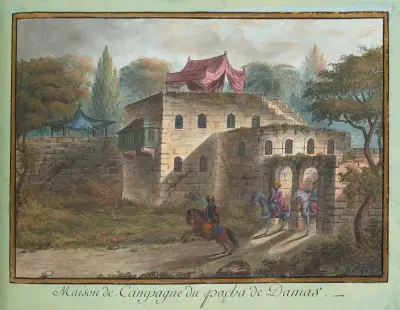 Lantställe i Damaskus av François-Marie Rosset