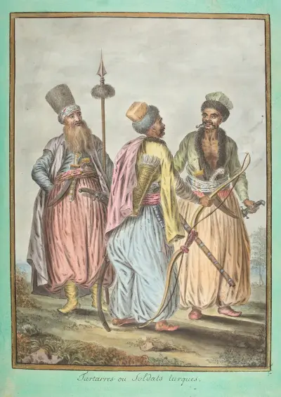 Tartarres ou Soldats turques av François-Marie Rosset