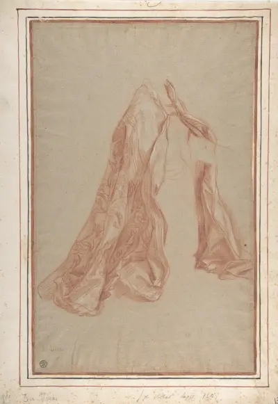 Knästående figur i kåpa av Joseph-Marie Vien