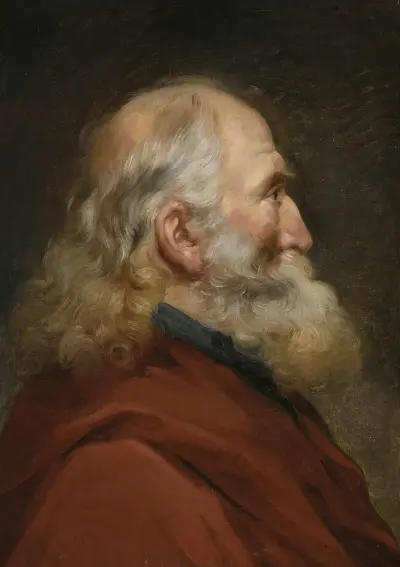 Study of head of a bearded man av Joseph-Marie Vien