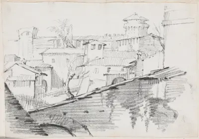 The Forno inside the Walls of the Vatican av Joseph-Marie Vien