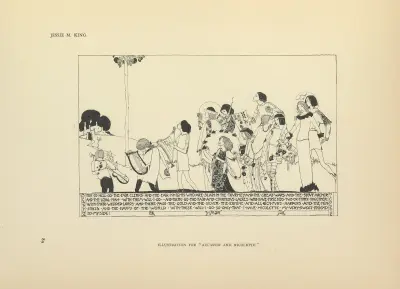 Illustration for Aucassin and Nicolette av Jessie Marion King