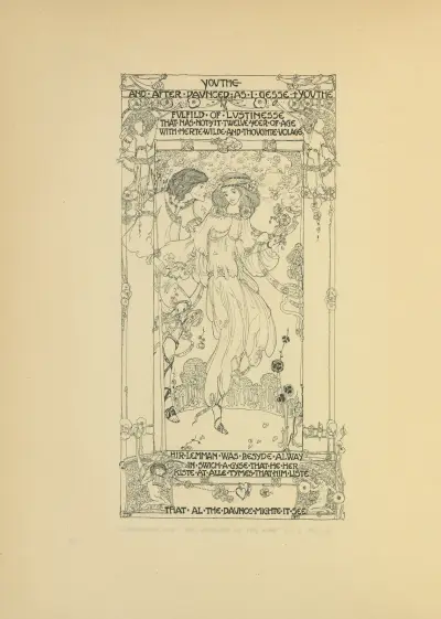 Illustration for The Romaunt of the Rose av Jessie Marion King