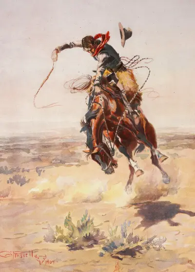 A bad hoss av Charles Marion Russell