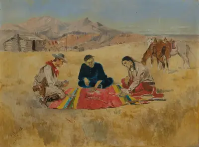 Das Pokerspiel von Charles Marion Russell