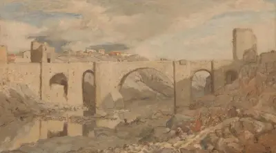 Bridge near Toledo av Marius Bauer