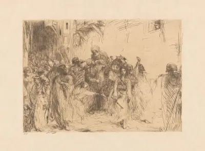 Intocht van een pasja av Marius Bauer